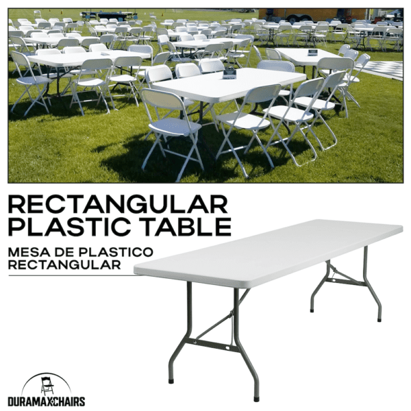 8ft Plastic Folding Table