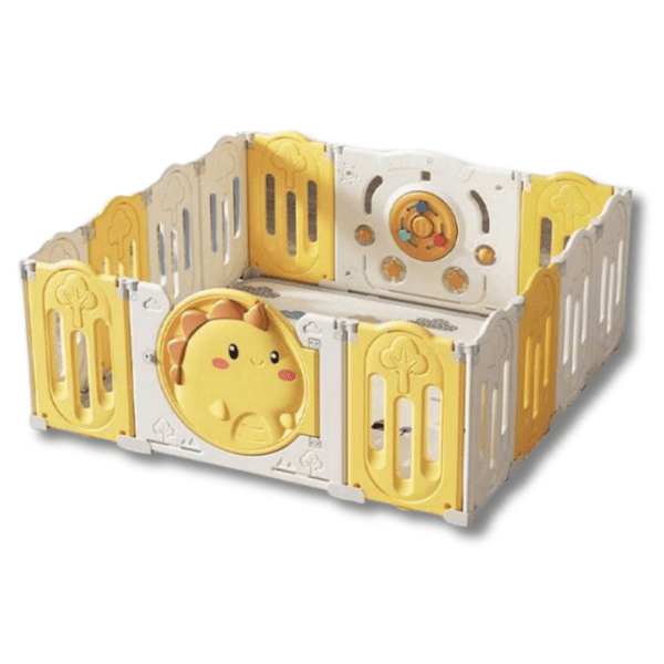 Yellow Dino Playpen