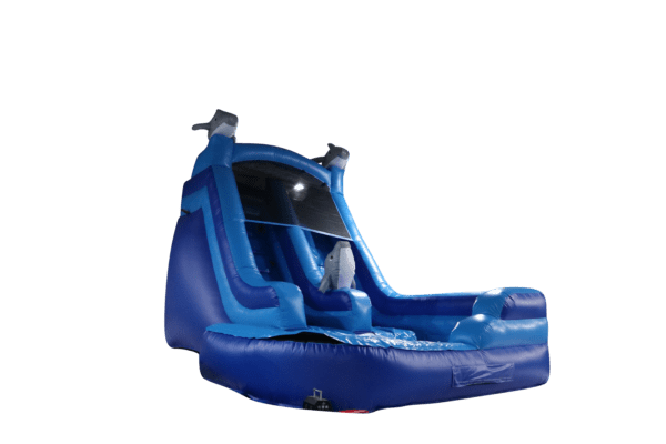 Mega Blue Dolphin Water Slide