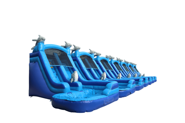 Mega Blue Dolphin Water Slide - Image 4