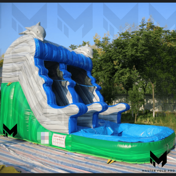 20ft Dolphin Epic Lane Water Slide #058 - Image 2