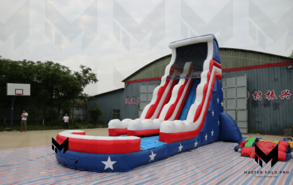 33ft Stars & Stripes Lane Water Slide #100 - Image 2