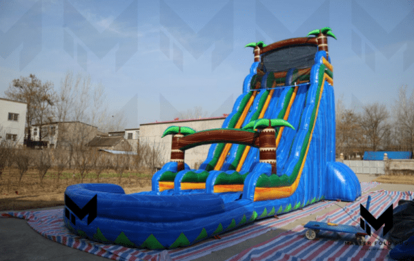 39ft Tropical Two Lane Water Slide #088 - Image 3