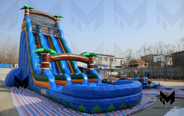 39ft Tropical Two Lane Water Slide #088