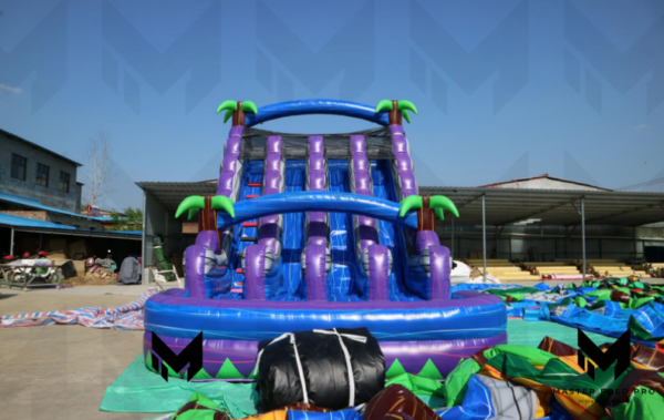 30ft Tropical Three Lane Water Slide #087 - Image 2