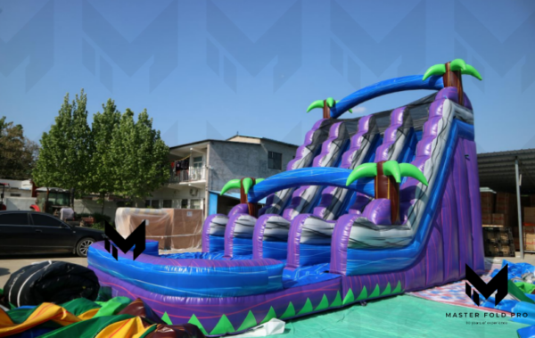 30ft Tropical Three Lane Water Slide #087 - Image 3