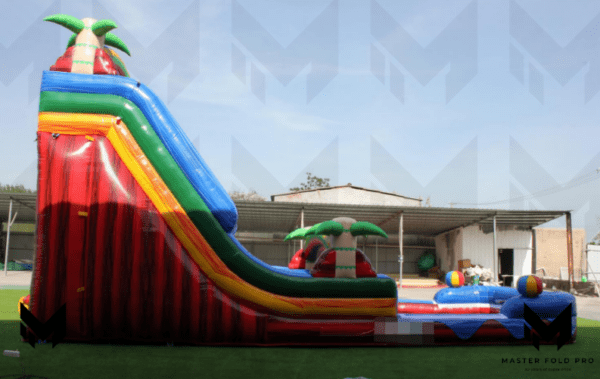 33ft Tropical Two Lane Water Slide #085 - Image 2