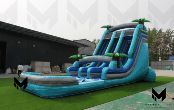 33ft Tropical Two Lane Water Slide #083 - Image 4