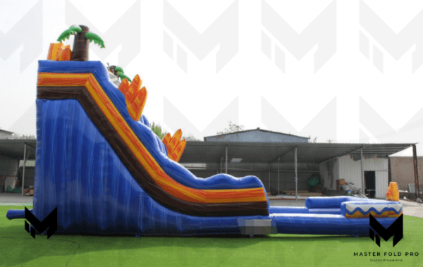 33ft Tropical Marble Two Lane Water Slide #081