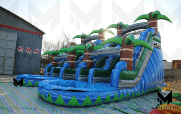 26ft Tropical Marble One Lane Water Slide #080 - Image 3