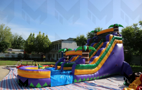 26ft Tropical One Lane Water Slide #078 - Image 3