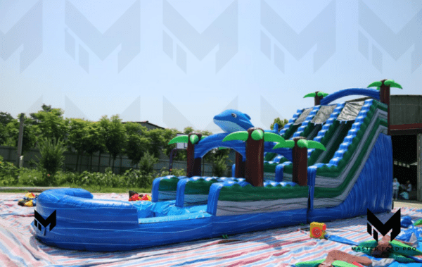 47ft Tropical Two Lane Water Slide #103 - Image 3